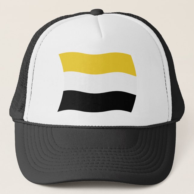 Garifuna Flag Hat Truckerkappe (Vorderseite)