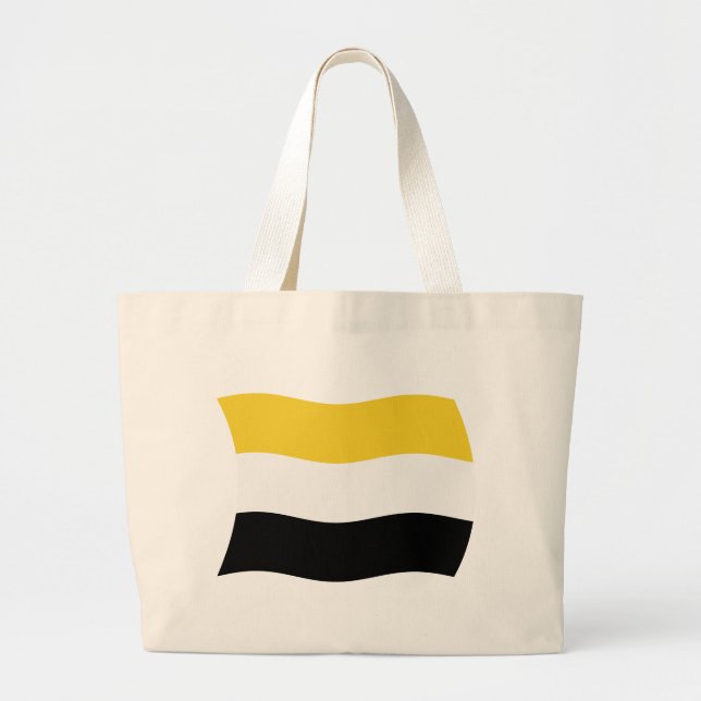 Garifuna Flag Tote Bag Jumbo Stoffbeutel (Vorne)