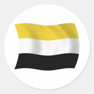 Garifuna-Flaggen-Aufkleber Runder Aufkleber