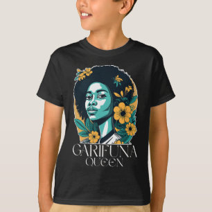 Garifuna-Königin-Design für Honduras Karibik Afro  T-Shirt