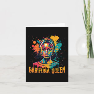 Garifuna Queen Design for Honduras Caribbean Afro Karte