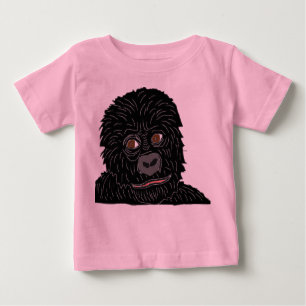 Garilla mit Gorilla Pfote auf der Rückseite Baby T-shirt