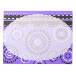 Garland ARTdeco Schwarz-weiß + Ihre Hintergrundfar Notizblock