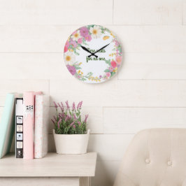 Garland-Blume-Uhr Große Wanduhr