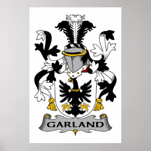 Garland-Familienwappen Poster