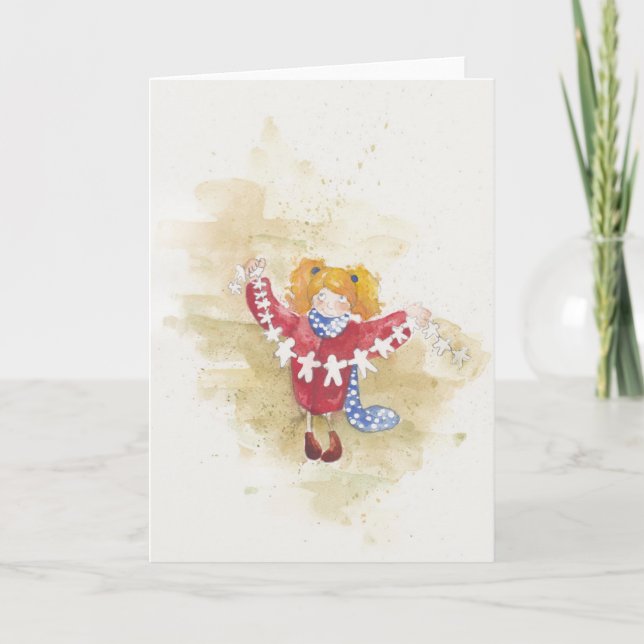 Garland Feiertagskarte (Vorderseite)