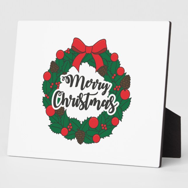 Garland Merry Christmas Fotoplatte (Seite)
