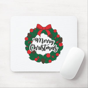 Garland Merry Christmas Mousepad