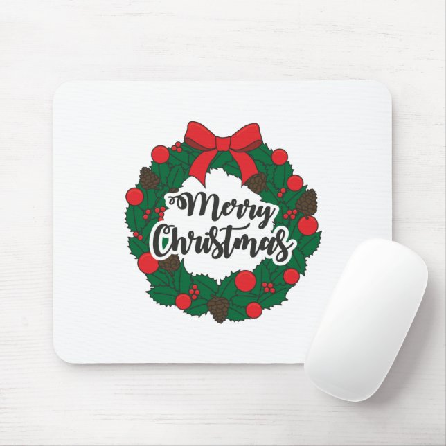 Garland Merry Christmas Mousepad (Mit Mouse)