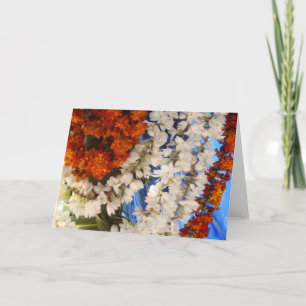 Garlands für die indische Blume Karte