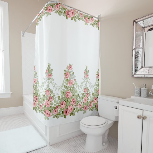 Garlands von Elegant Viktorianische Rose Duschvorhang (Beispiel)