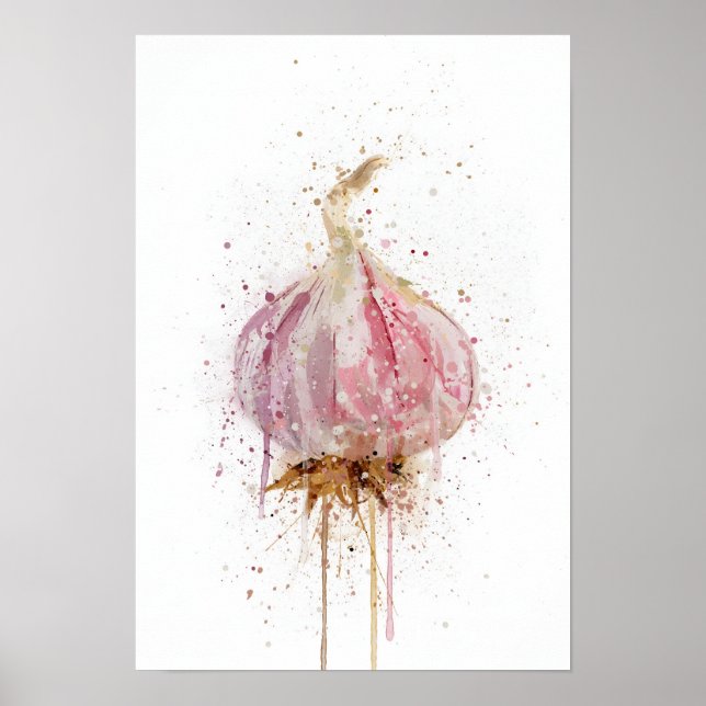 Garlic Bulb Vegetable Poster (Vorne)
