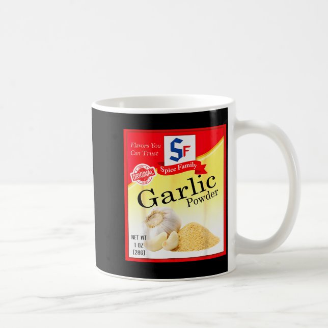 Garlic Wder Sce Group Costume Family Matching Hall Kaffeetasse (Rechts)