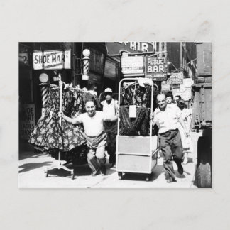 Garment District von 1950, New York City Foto Postkarte