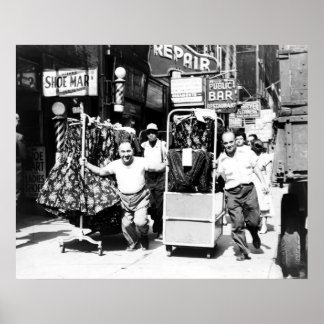 Garment District von 1950, New York City Poster