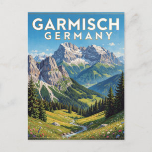 Garmisch Deutschland Bayerische Alpen Landschaft Postkarte