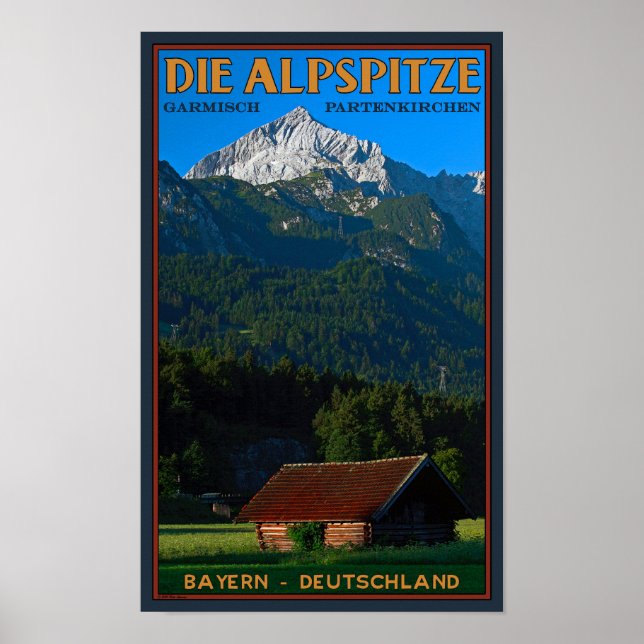 Garmisch - Die Alpspitze Poster (Vorne)