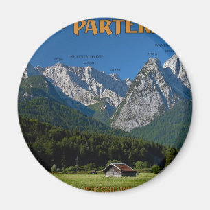 Garmisch - Die Zugspitze und Alpspitze Magnet