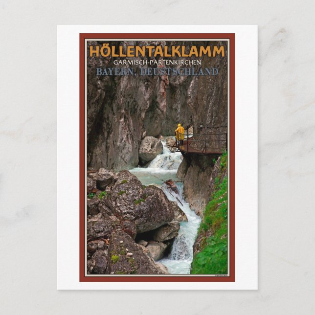 Garmisch - Höllentalklamm Postkarte (Vorderseite)