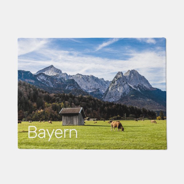 Garmisch Partenkirchen Alpen Bayern Deutschland Fußmatte (Vorderseite)