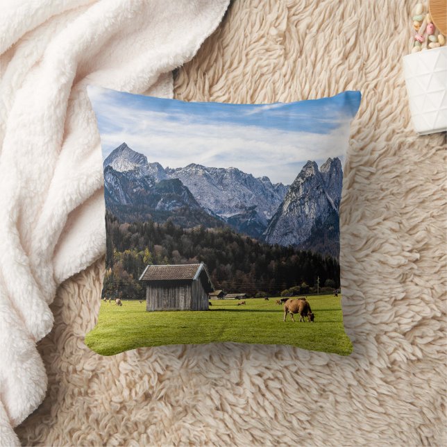 Garmisch Partenkirchen Alpen Bayern Deutschland Kissen (Decke)