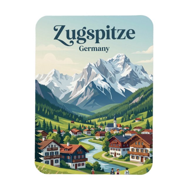 Garmisch-Partenkirchen Deutschland Magnet (Vertikal)