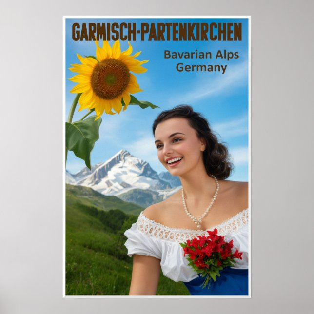 Garmisch Partenkirchen, Deutschland Plakat (Vorne)
