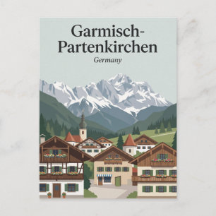 Garmisch-Partenkirchen, Deutschland Postkarte