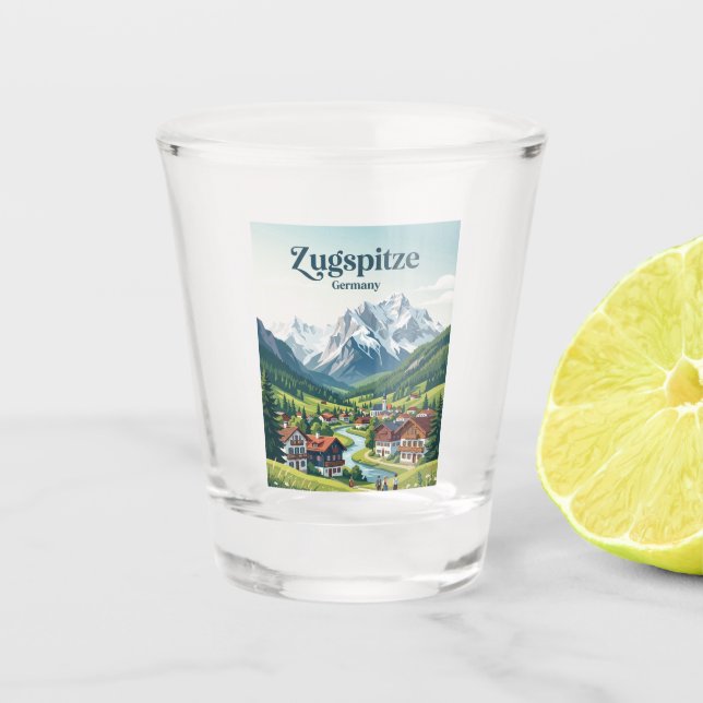 Garmisch-Partenkirchen Deutschland Schnapsglas (Vorderseite)