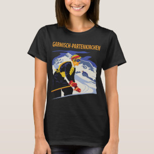 Garmisch Partenkirchen Retro-Reise-T-Shirt T-Shirt
