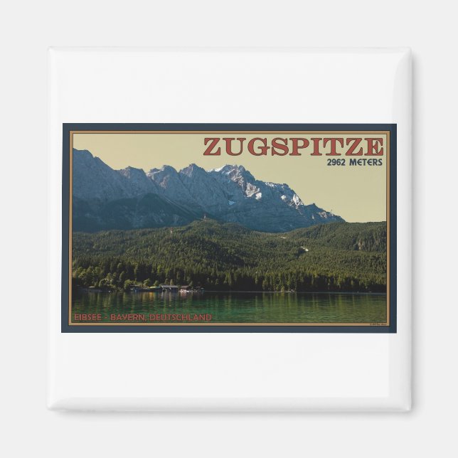 Garmisch - Zugspitze oberhalb des Eibsees Magnet (Vorne)