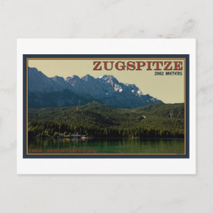 Garmisch - Zugspitze oberhalb des Eibsees Postkarte
