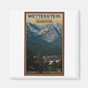 Garmisch - Zugspitze über Stadt Magnet