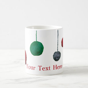 Garn-Ball-Crafty Feiertag/Ihr Text Tasse