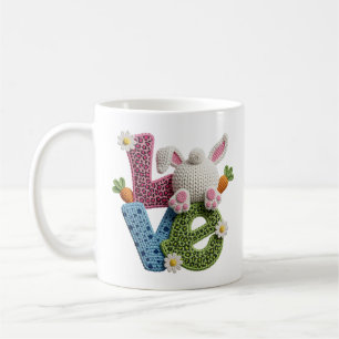Garn Häkeln Ostern Liebe Süß Handgemacht Ästhetisc Kaffeetasse