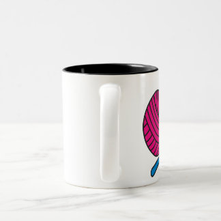 Garn-Liebe - Häkelarbeit-Tasse Zweifarbige Tasse