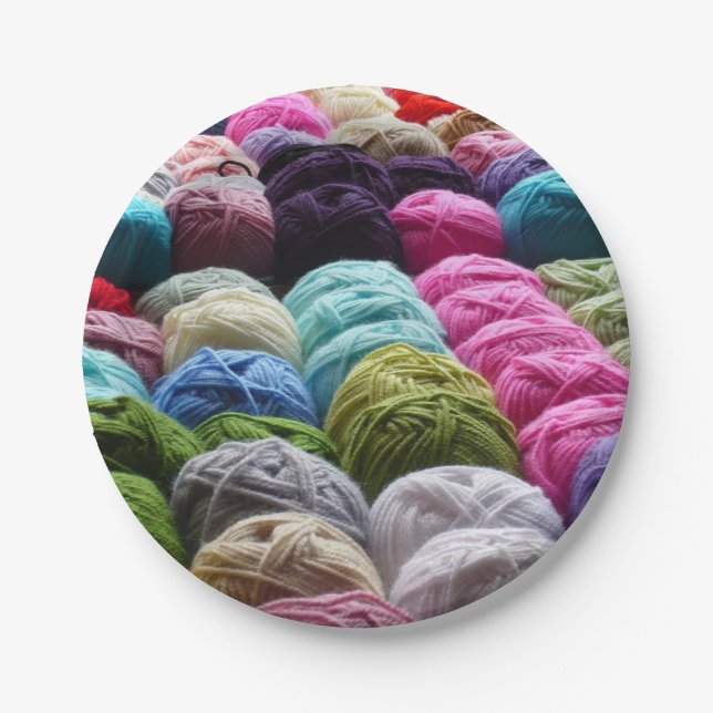 Garn-PapierTeller Pappteller (Vorderseite)