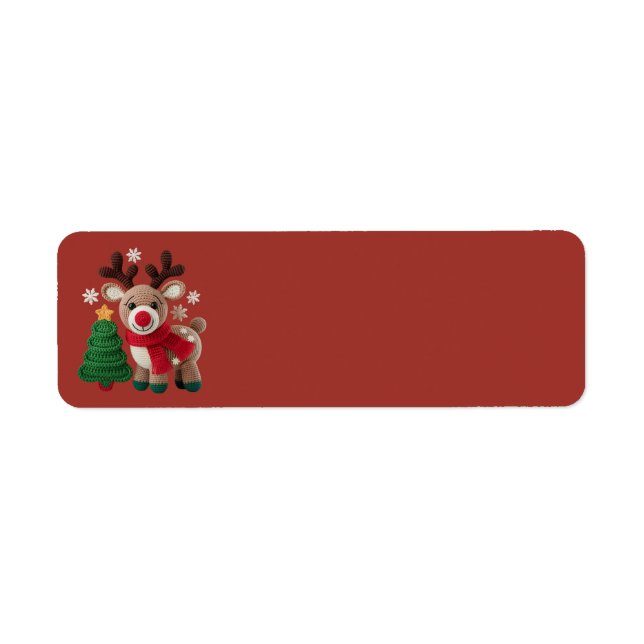 Garn-Rudolph-Adressetiketten (Vorne)