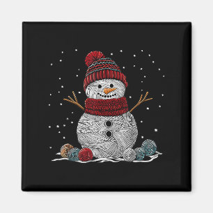 Garn-Schneemann-Nähen Stricken Häkeln Quilter Cr Magnet