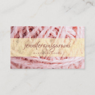 Garn Stricken Häkeln Handwerk Visitenkarte