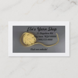 "Garn-" Visitenkarte