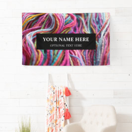 Garne Knitrieren Handspun Textur Pink Fotografie I Banner