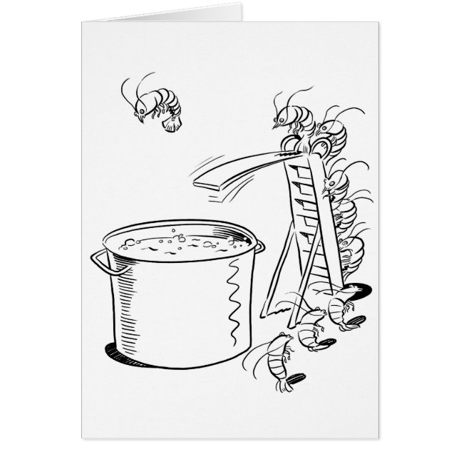 Garnele-Blutgeschwür-Karte (Vorne)