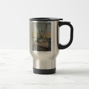 Garnele-Boots-Malerei-Reise-Tasse Reisebecher