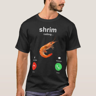 Garnele ruft lustiges Meme-Handy-Anruf vintage T-Shirt