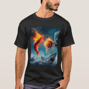 Garnele versenkt Hai Lustiges Angel-Meme T-Shirt