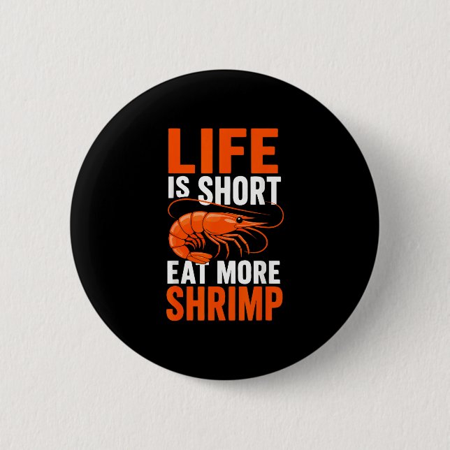Garnelen Cajun Garnelen Seafood-Markt  Button (Vorderseite)