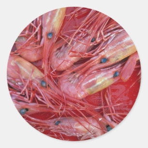 Garnelen des Britisch-Columbia, Runder Aufkleber