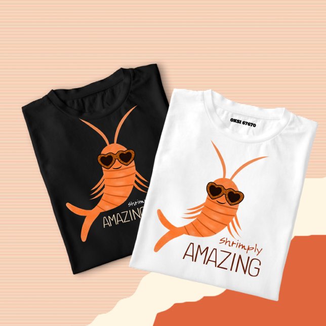 Garnelen mit Sonnenbrille T-Shirt (Von Creator hochgeladen)