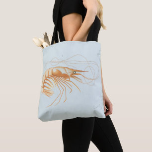 Garnelen oder Prawns, Vintage Meeresleben Ozean Ti